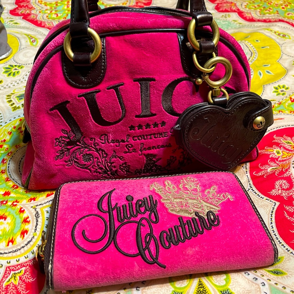 Juicy couture purse with matching wallet